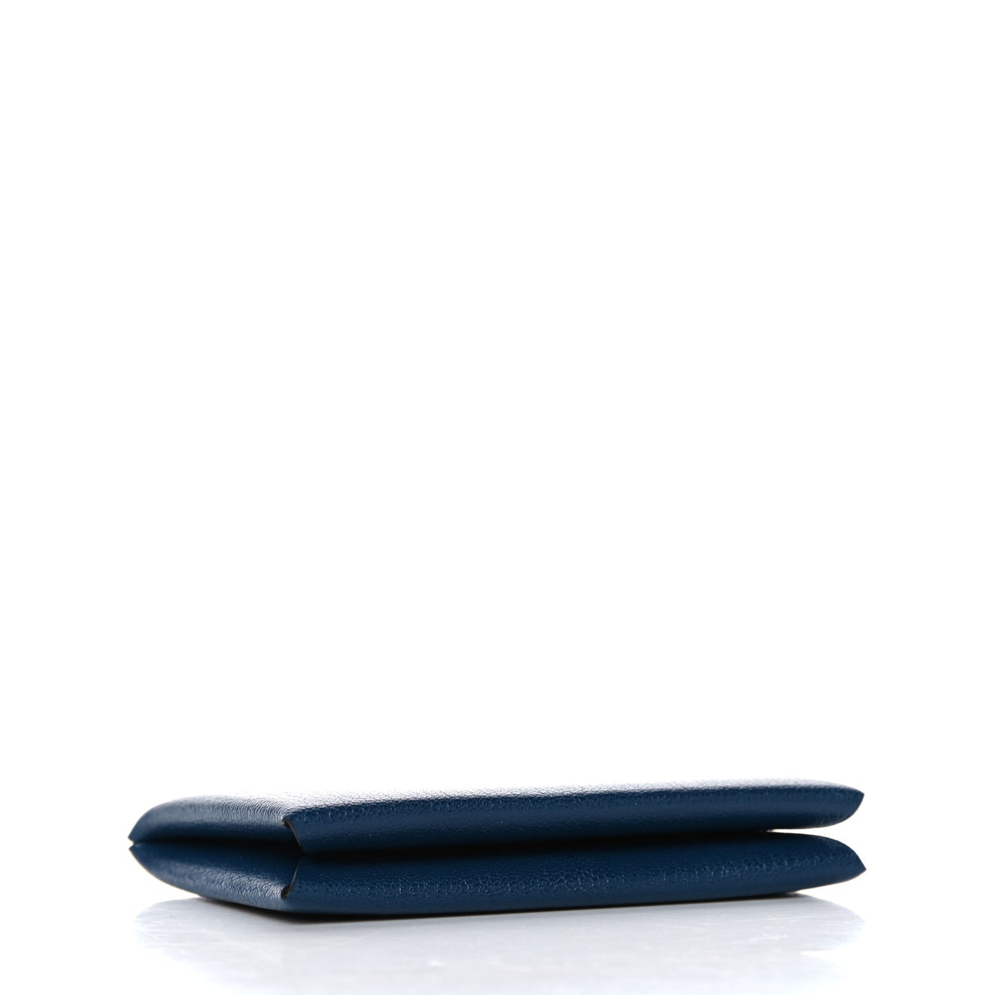 Chevre Mysore Calvi Card Case Deep Blue