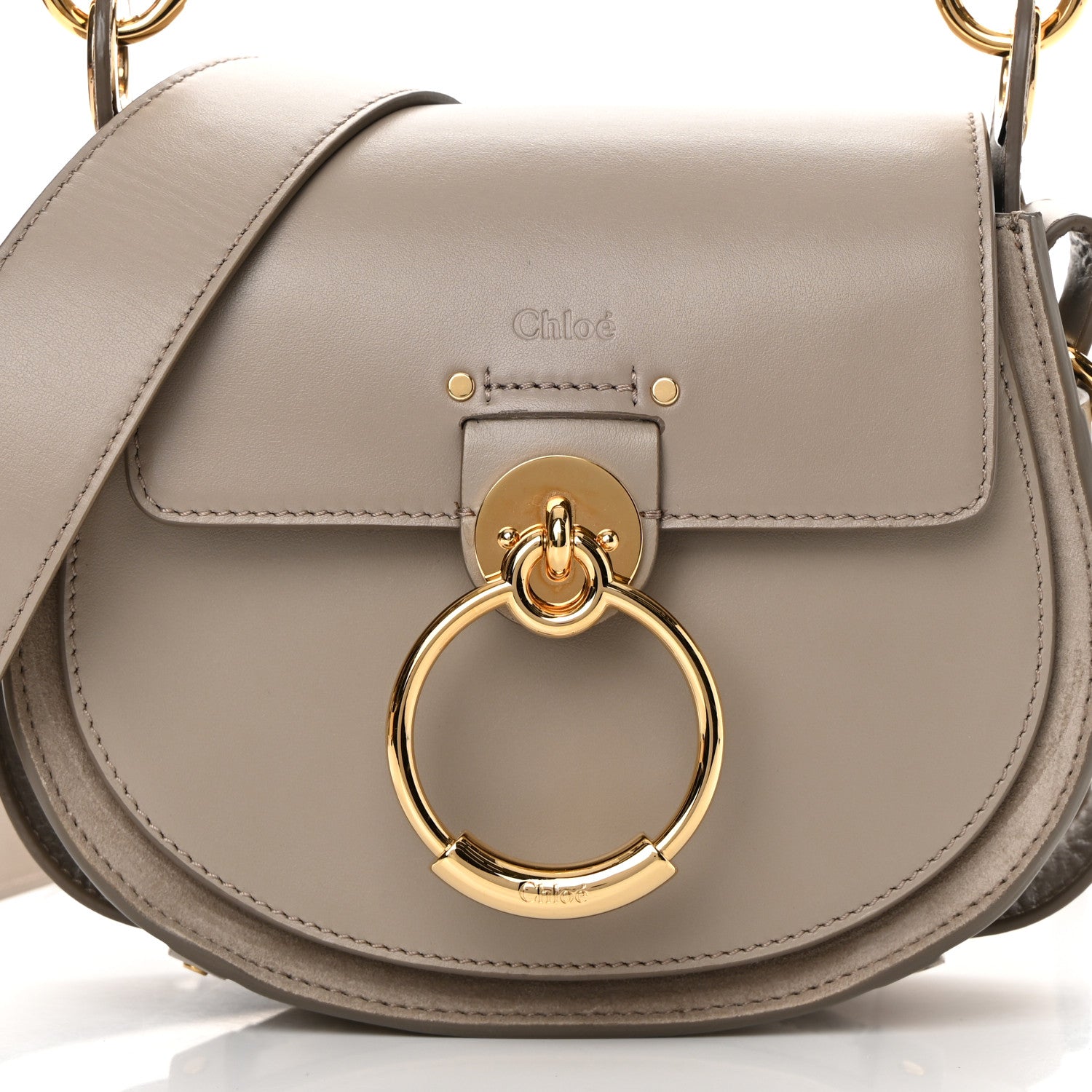 Chloe Calfskin Small Tess Bag Motty Grey 8 of 11