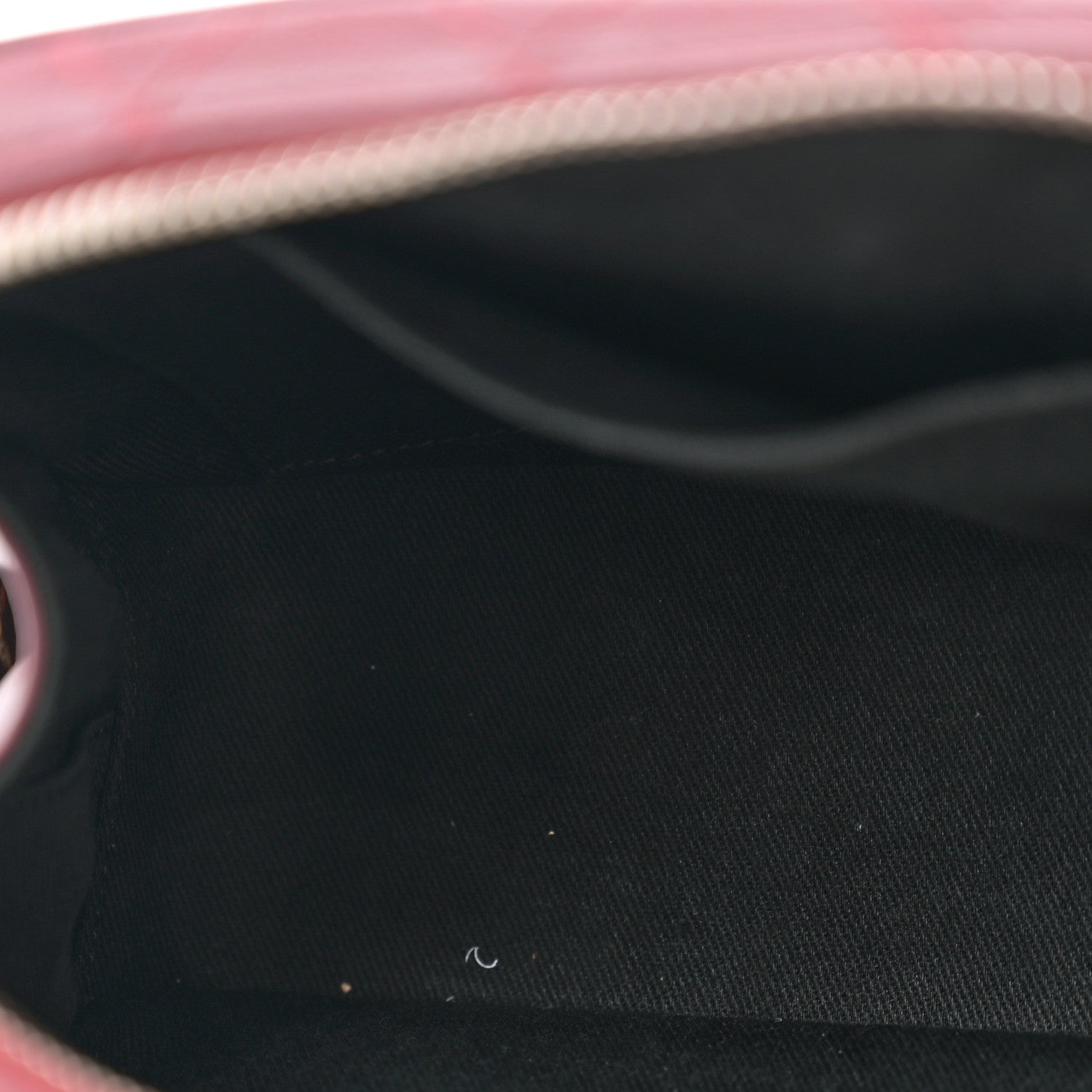 Chanel Shiny Calfskin Goatskin Quilted Small Coco Curve Vanity Burgundy 5 of 14