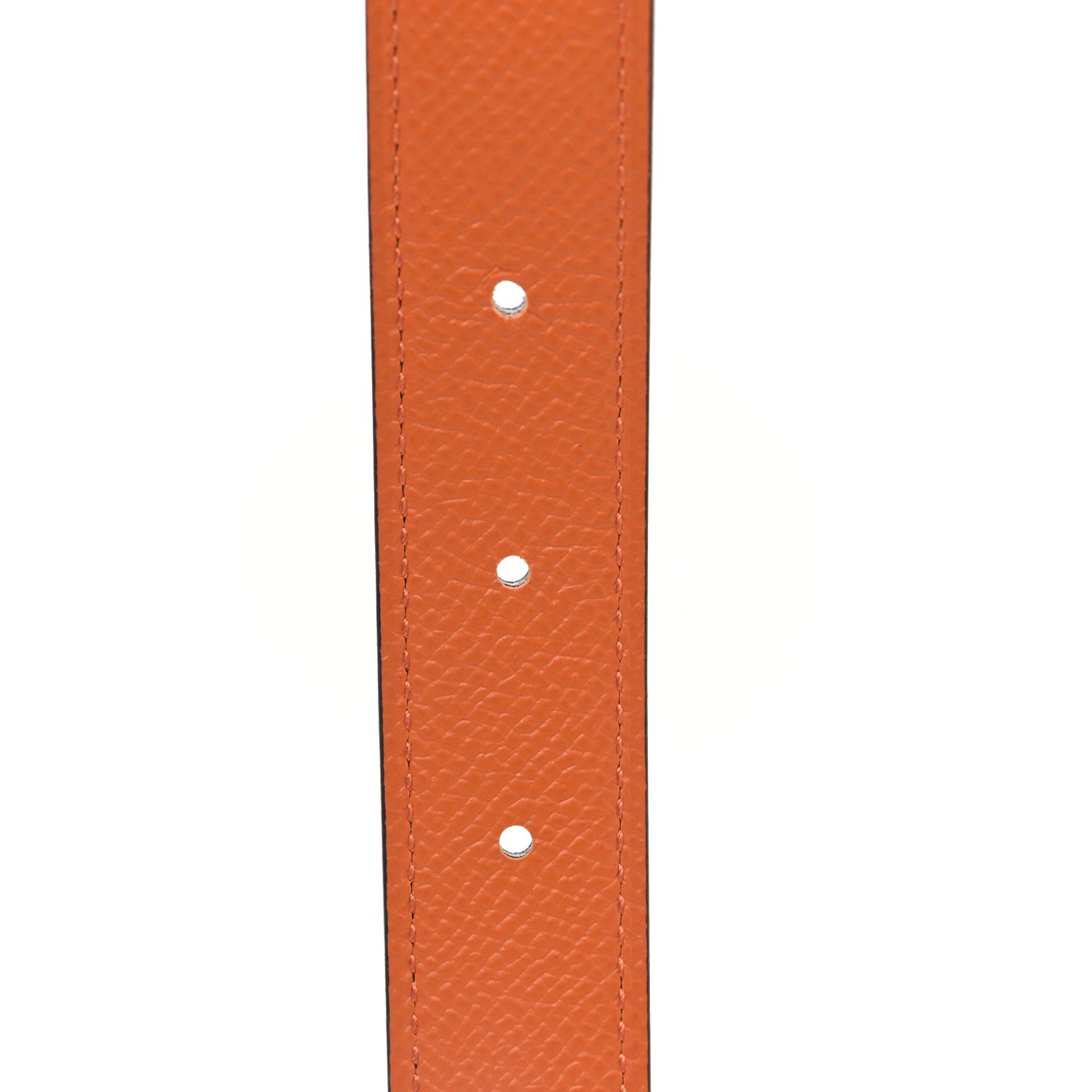 Hermes Swift Epsom 24mm Mini Constance H Belt 70 28 Black Orange 4 of 5