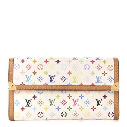 Louis Vuitton Monogram Multicolor Porte Tresor International Wallet White 1 of 7