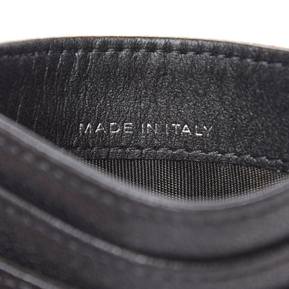 Chanel Goatskin Camellia Embossed Card Holder Grey 8 of 10