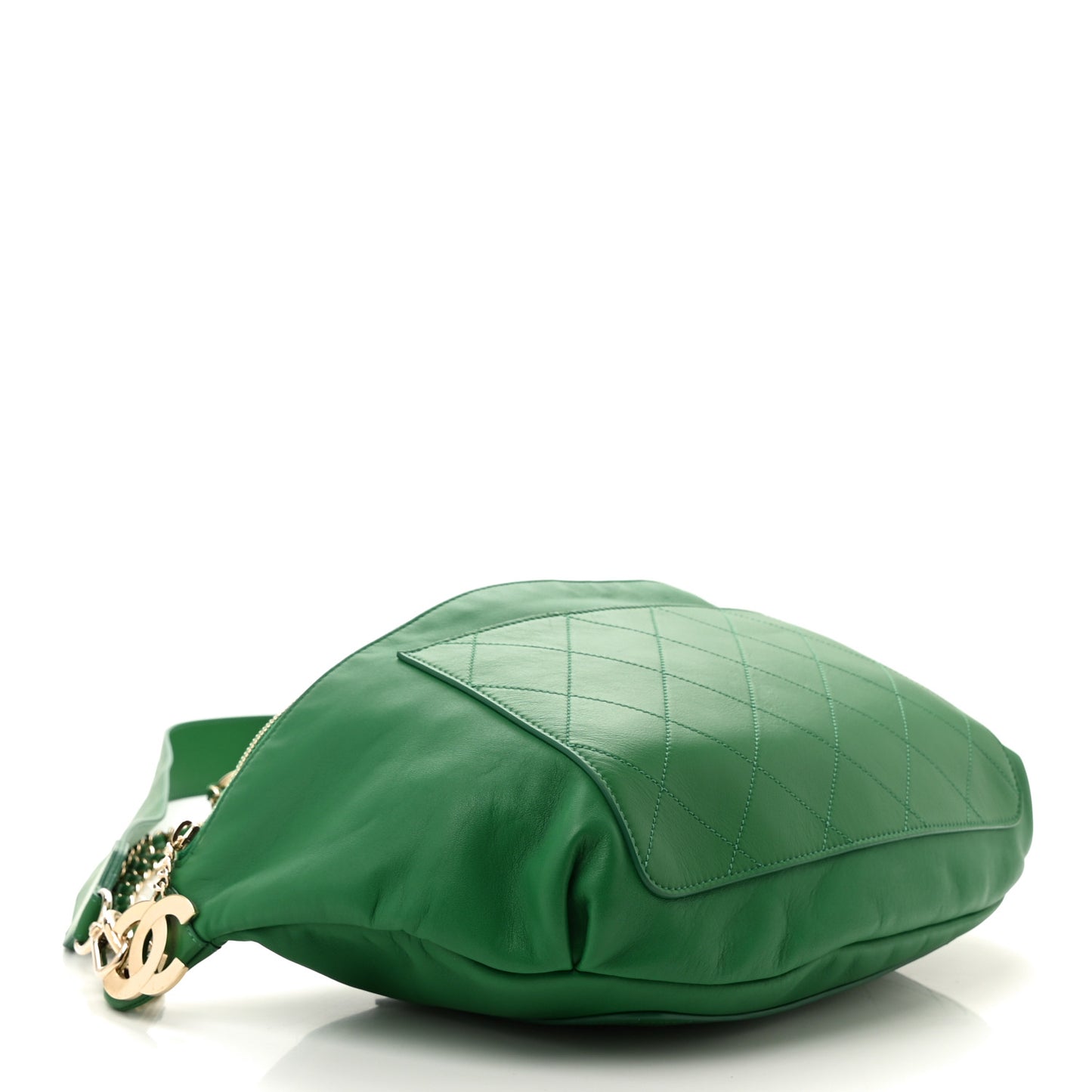 X PHARRELL WILLIAMS Lambskin Oversized Waist Belt Bag Green