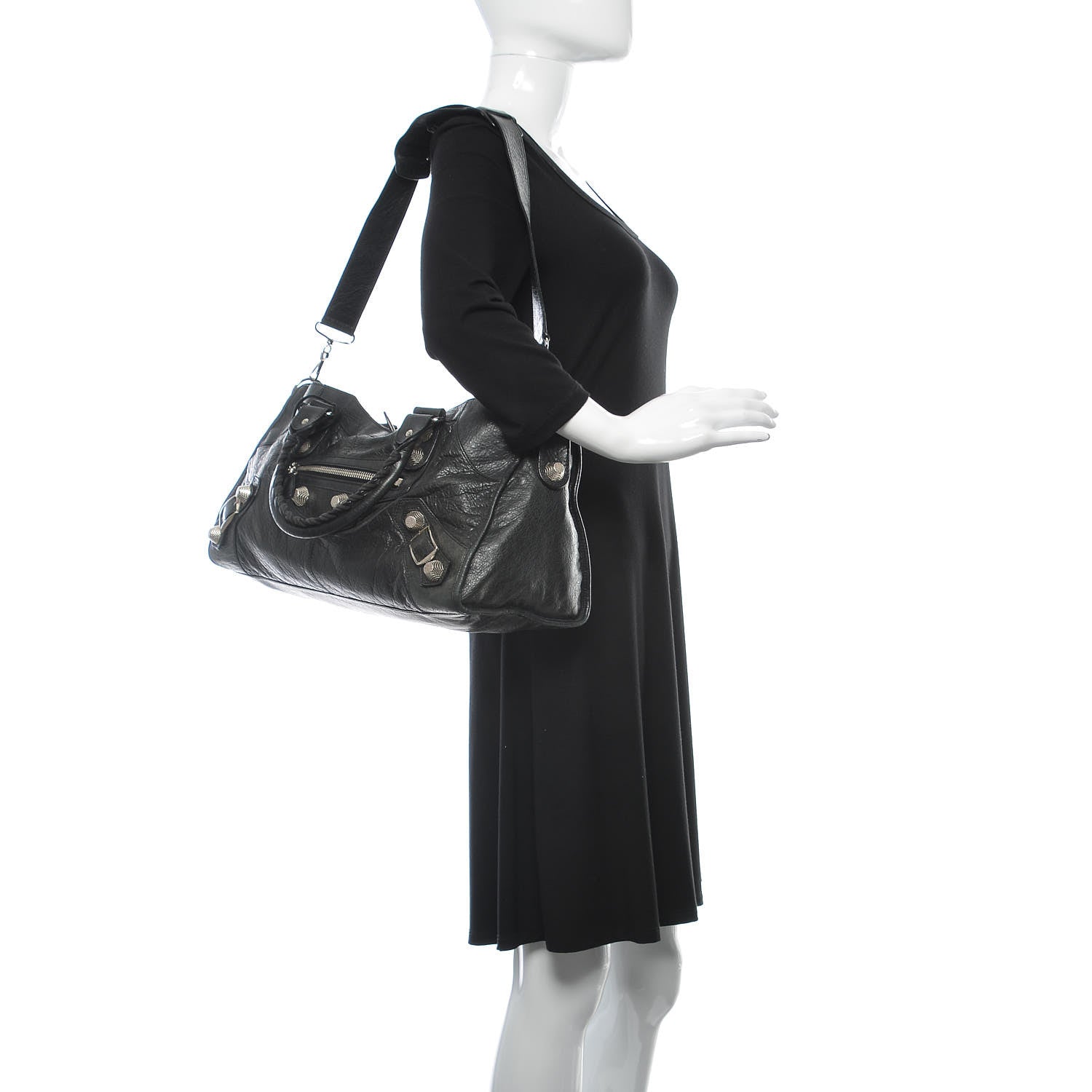 Balenciaga Agneau Giant 21 Silver Hardware Part Time Black 2 of 19