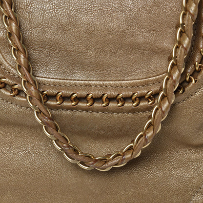 Chanel Metallic Goatskin Ligne Tote Gold 14 of 18