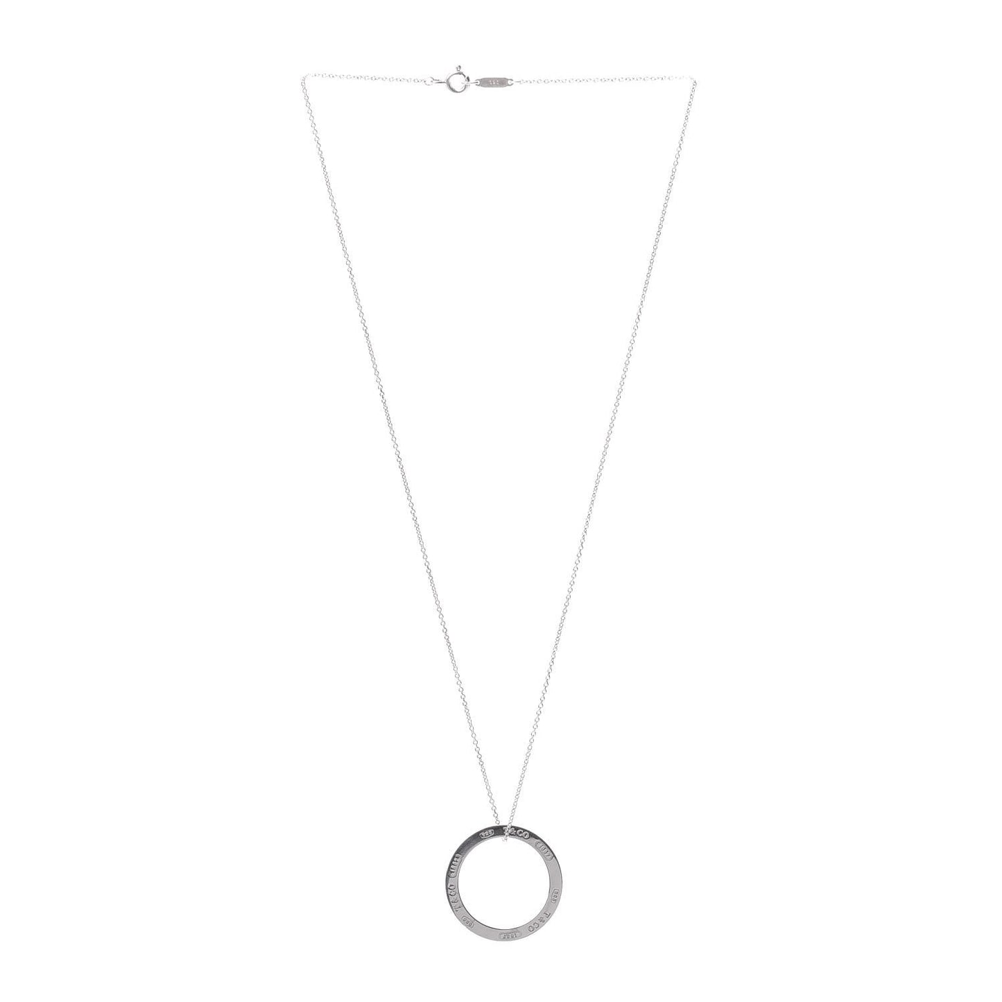 Sterling Silver 1837 Circle Pendant Necklace