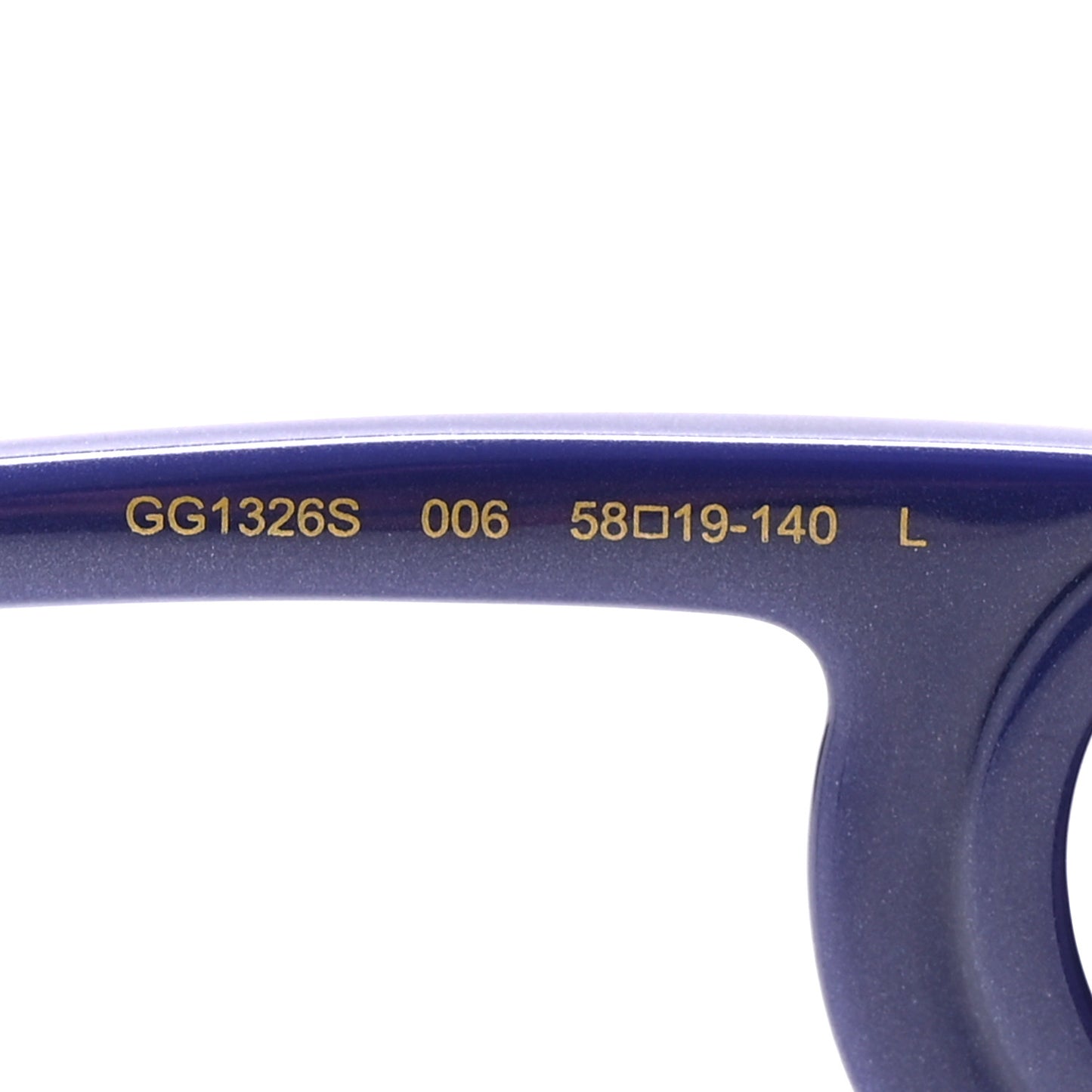 Acetate Rectangle Frame Sunglasses GG1326S Purple