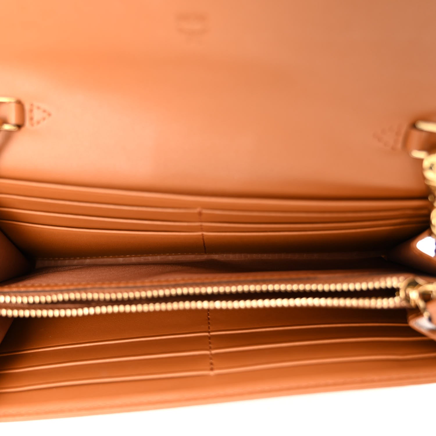 MCM Visetos Large Patricia Wallet On Chain Cognac 5 of 9