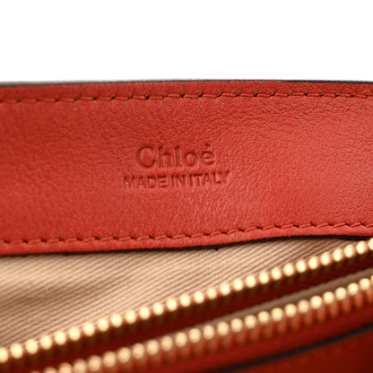 Chloe Calfskin Small Faye Day Shoulder Bag Dahlia Red 6 of 14