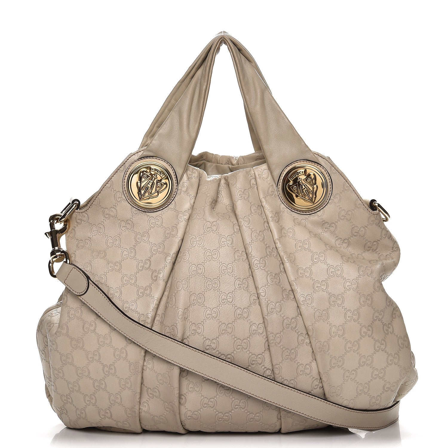 Gucci Guccissima Medium Hysteria Top Handle Bag Off White 1 of 10