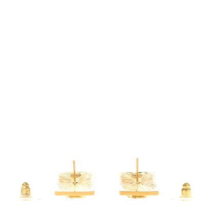 Chanel Metal CC Lion Earrings Gold 3 of 5