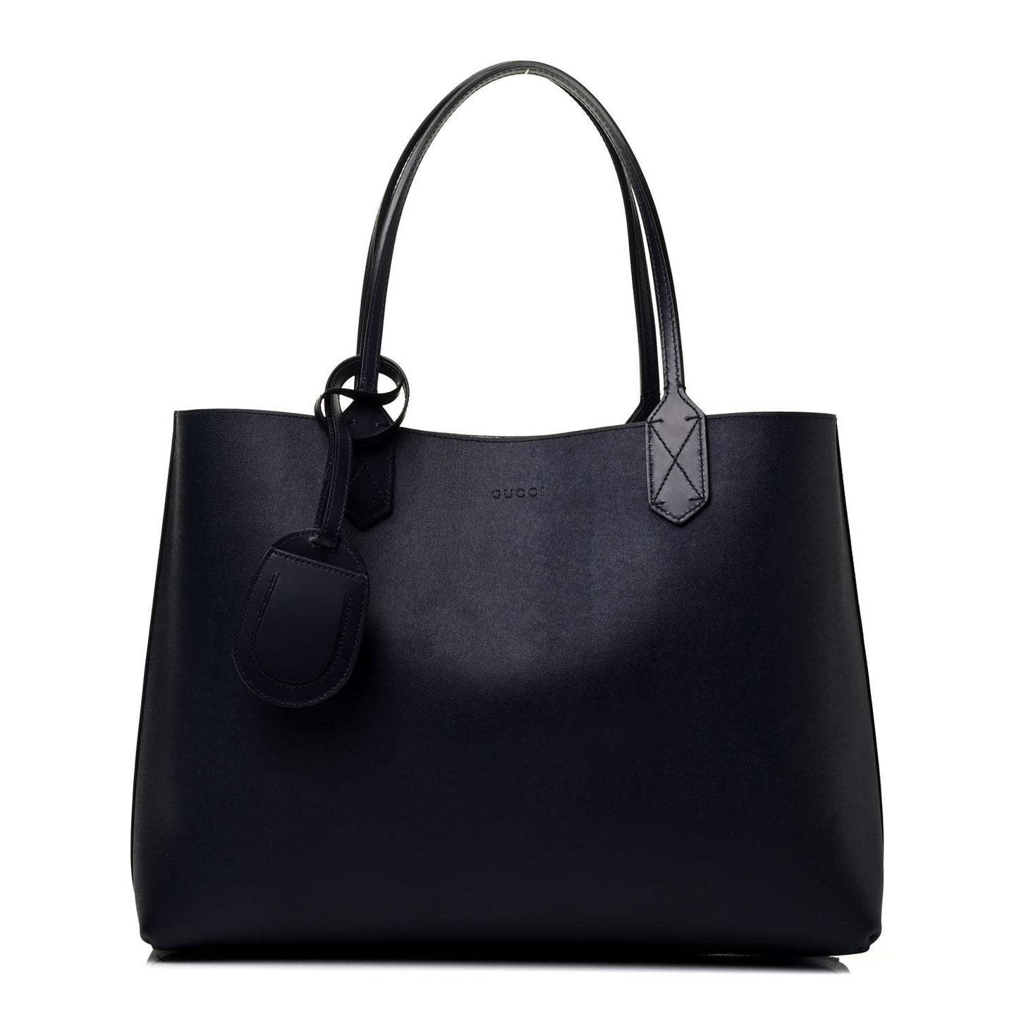 GG Supreme Monogram Blooms Medium Reversible Tote Beige Blue Navy