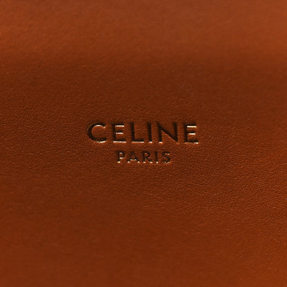Celine Canvas Calfskin Jacquard Floral Small Vertical Cabas Black Tan 6 of 6