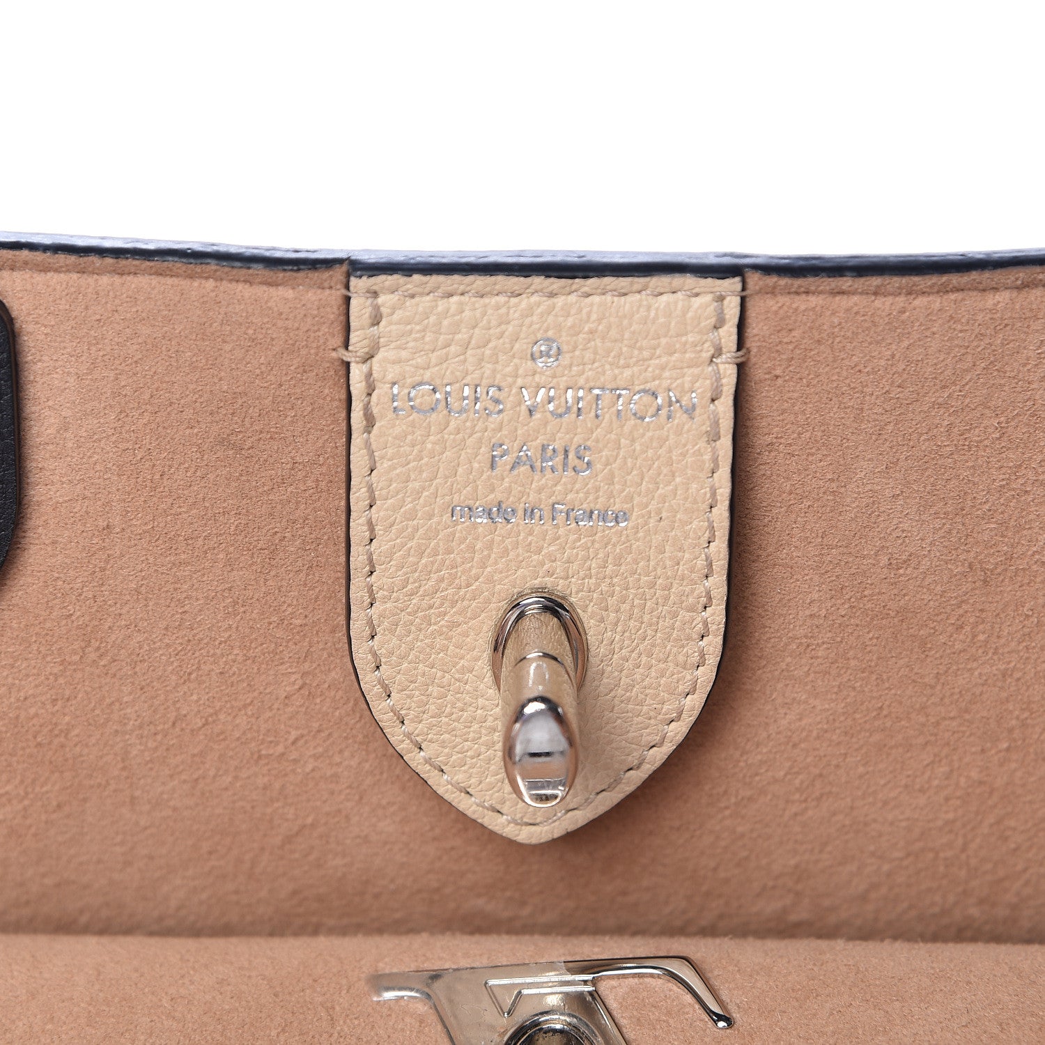 Louis Vuitton Calfskin Lockme Cabas Vanille Black 6 of 18