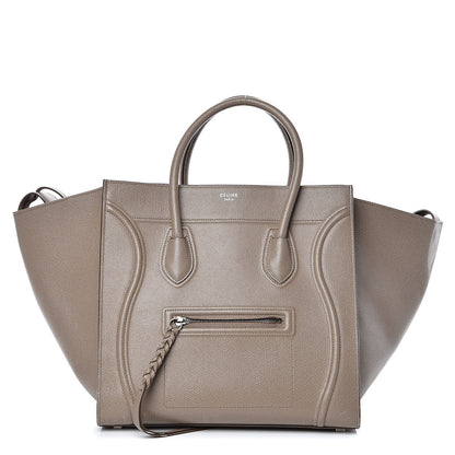 Celine Grained Calfskin Medium Phantom Luggage Taupe 1 of 16