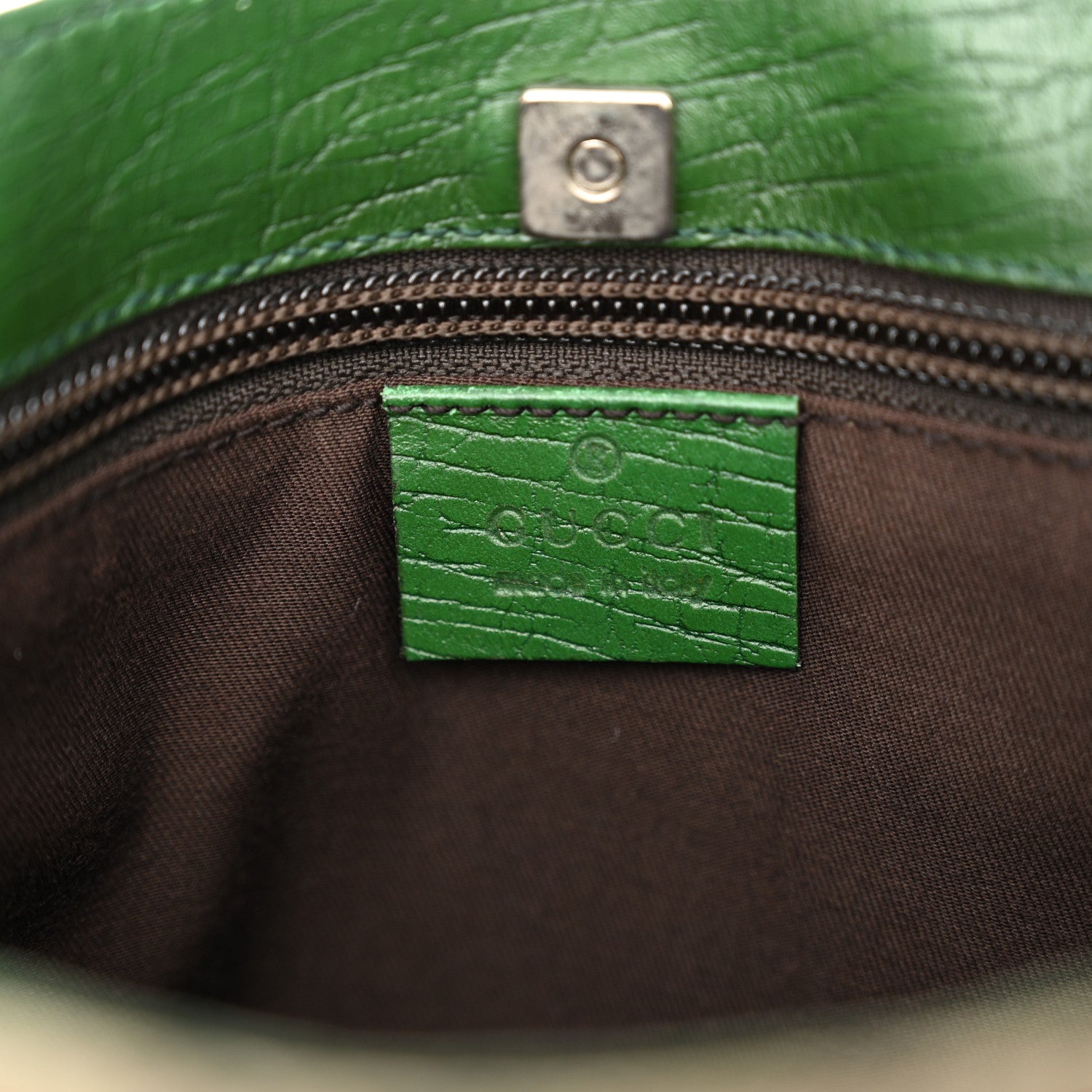 Gucci GG Plus Monogram Flat Vertical Tote Green 5 of 11