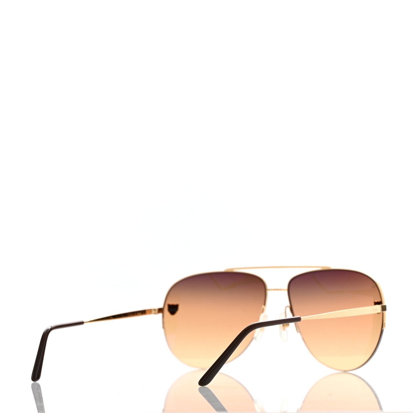 Santos de Cartier Aviator Sunglasses CT0065S Gold