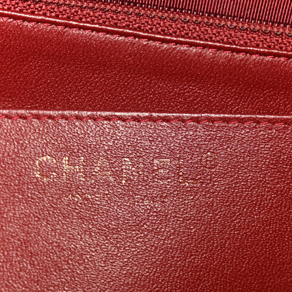 Chanel Caviar Quilted Maxi Single Flap Dark Red 6 of 12