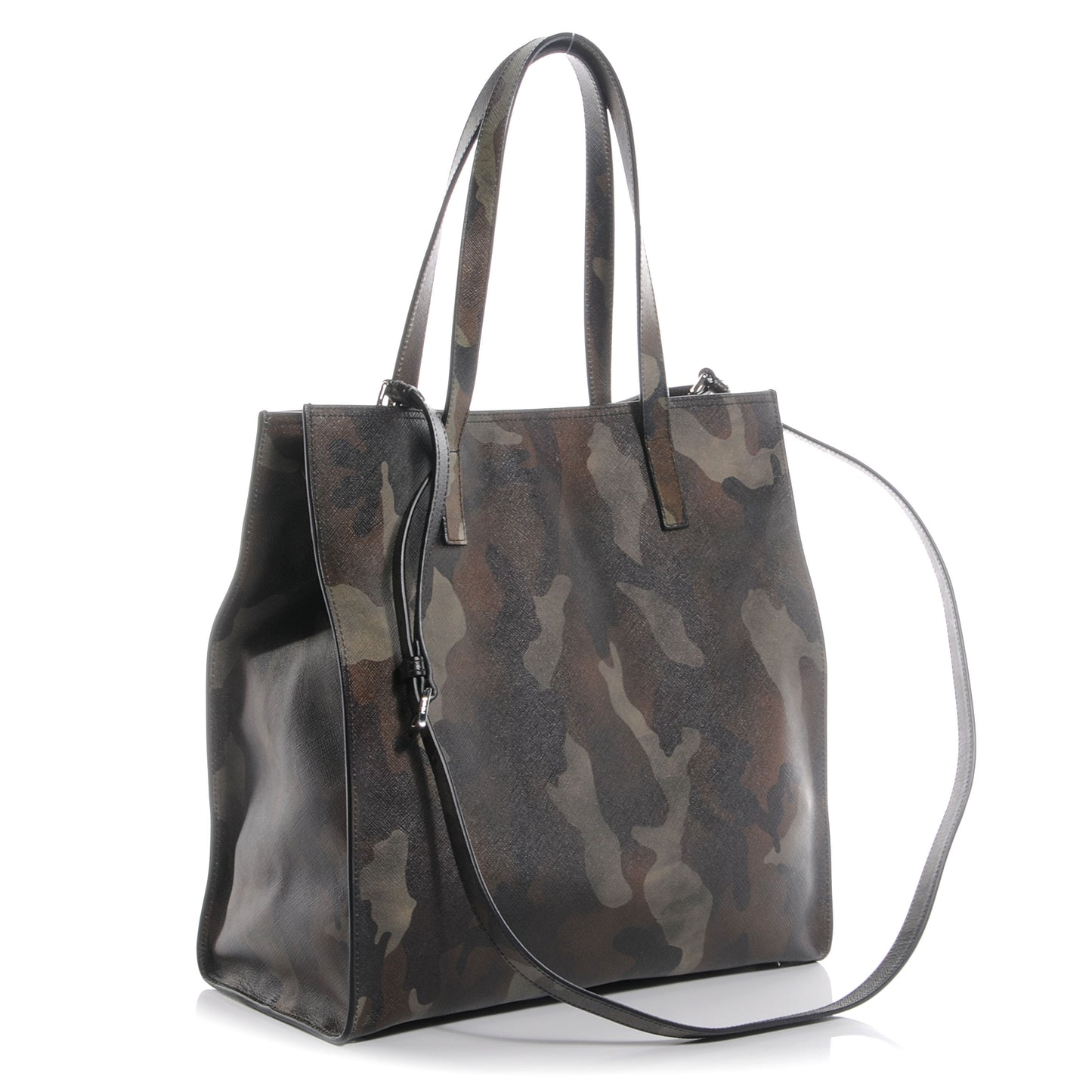 Saffiano Soft Camouflage Military Tote Mimetico