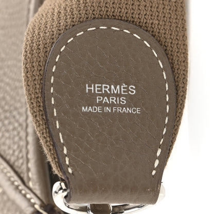 Hermes Taurillon Clemence Evelyne III PM Etoupe 6 of 11
