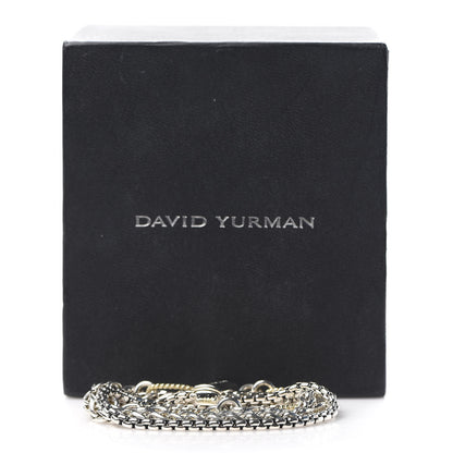 David Yurman Sterling Silver 18K Yellow Gold 4 Strand Bracelet 5 of 5