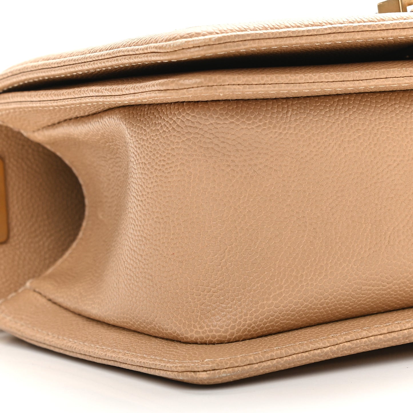 Caviar Quilted Small Boy Flap Brown