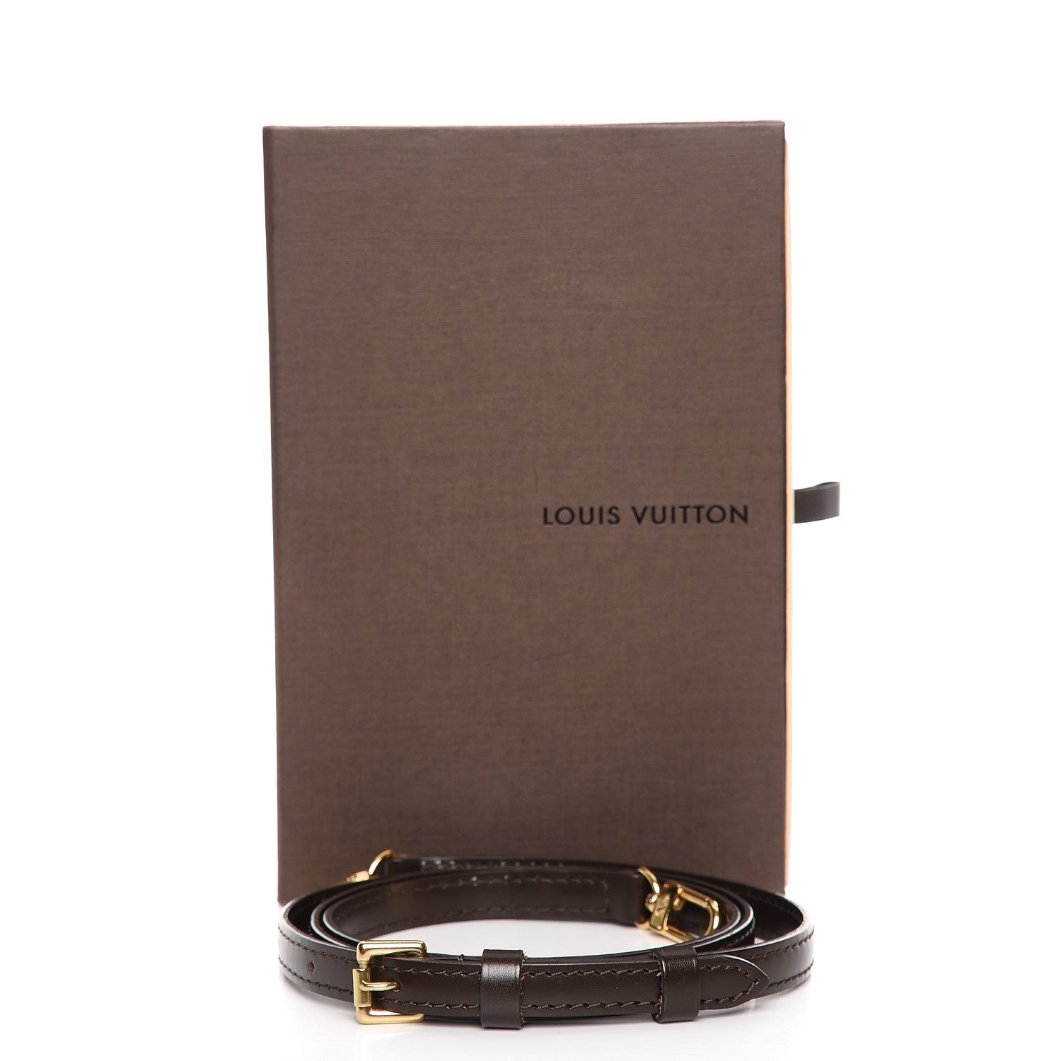 Louis Vuitton Calfskin 16mm Adjustable Shoulder Strap Brown 3 of 3