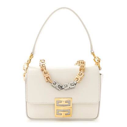 Givenchy Box Calfskin Small 4G Cube Chain Shoulder Bag Ivory 1 of 17