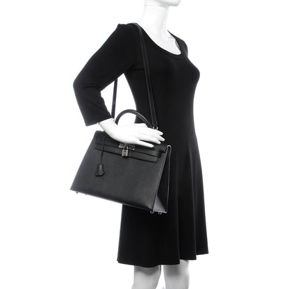 Hermes Epsom Kelly Sellier 32 Black 2 of 35