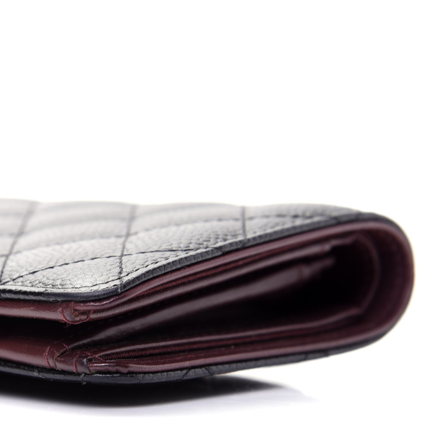 Chanel Caviar Quilted Yen Wallet Black 7 of 17