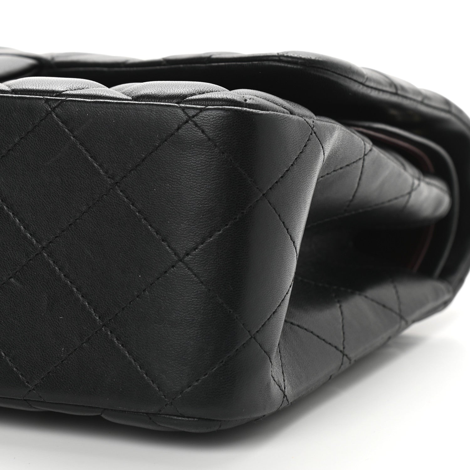 Chanel Lambskin Quilted Jumbo Double Flap Black 9 of 9