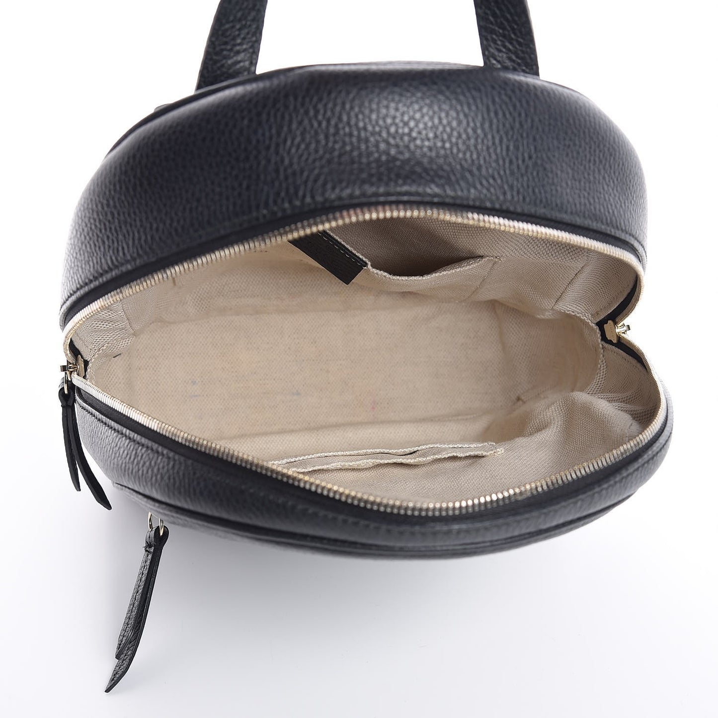 Pebbled Calfskin Soho Chain Backpack Black