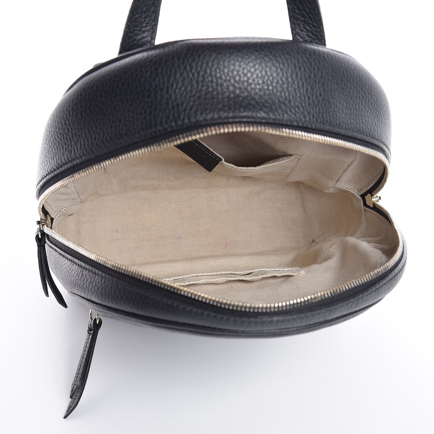 Gucci Pebbled Calfskin Soho Chain Backpack Black 5 of 11