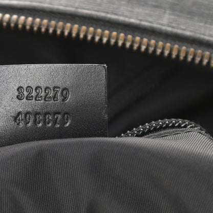 Gucci GG Supreme Monogram Crossbody Messenger Bag Black Grey 7 of 20