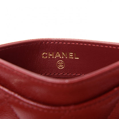 Chanel Caviar Quilted Card Holder Dark Red 6 of 9