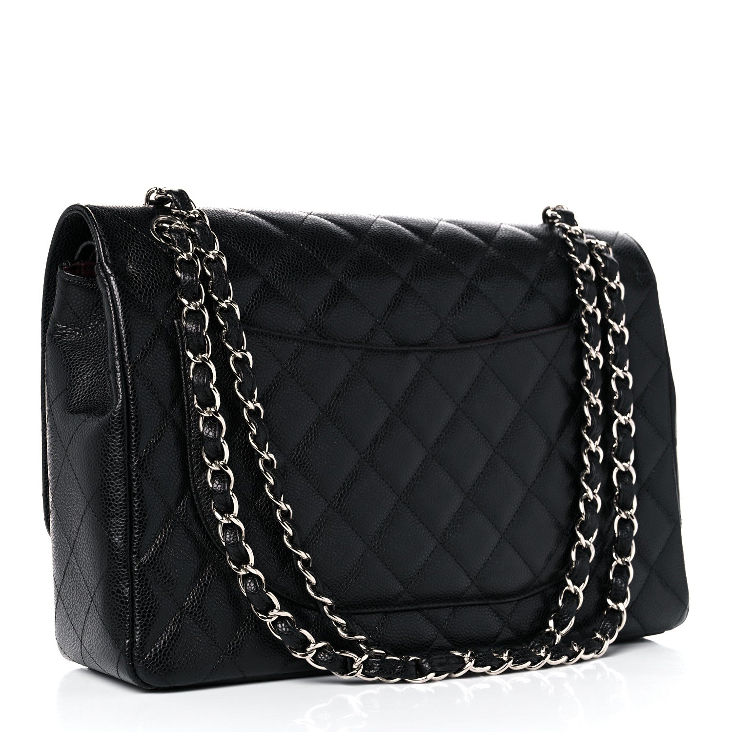 Chanel Caviar Quilted Maxi Double Flap Black 2 of 10
