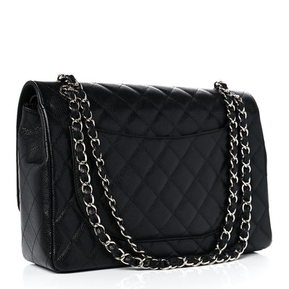 Chanel Caviar Quilted Maxi Double Flap Black 2 of 10