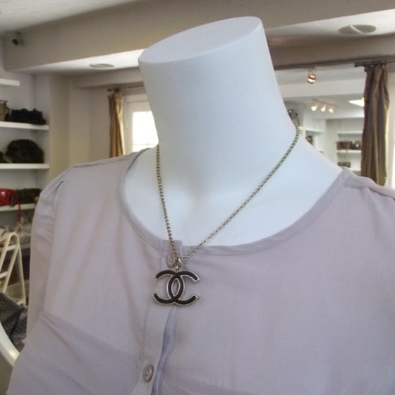 CC Logo Necklace Black