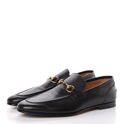 Gucci Calfskin Horsebit Mens Jordaan Loafers 9 Black 3 of 7