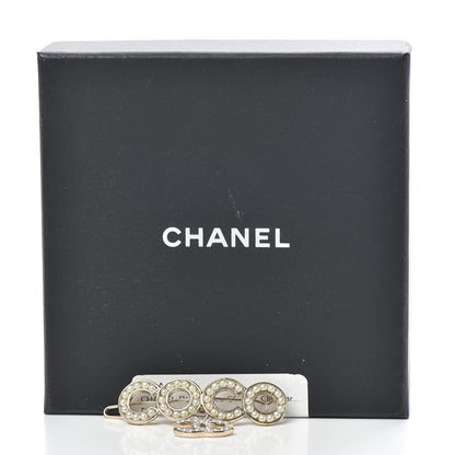 Chanel Pearl Coco Brooch Gold 3 of 3