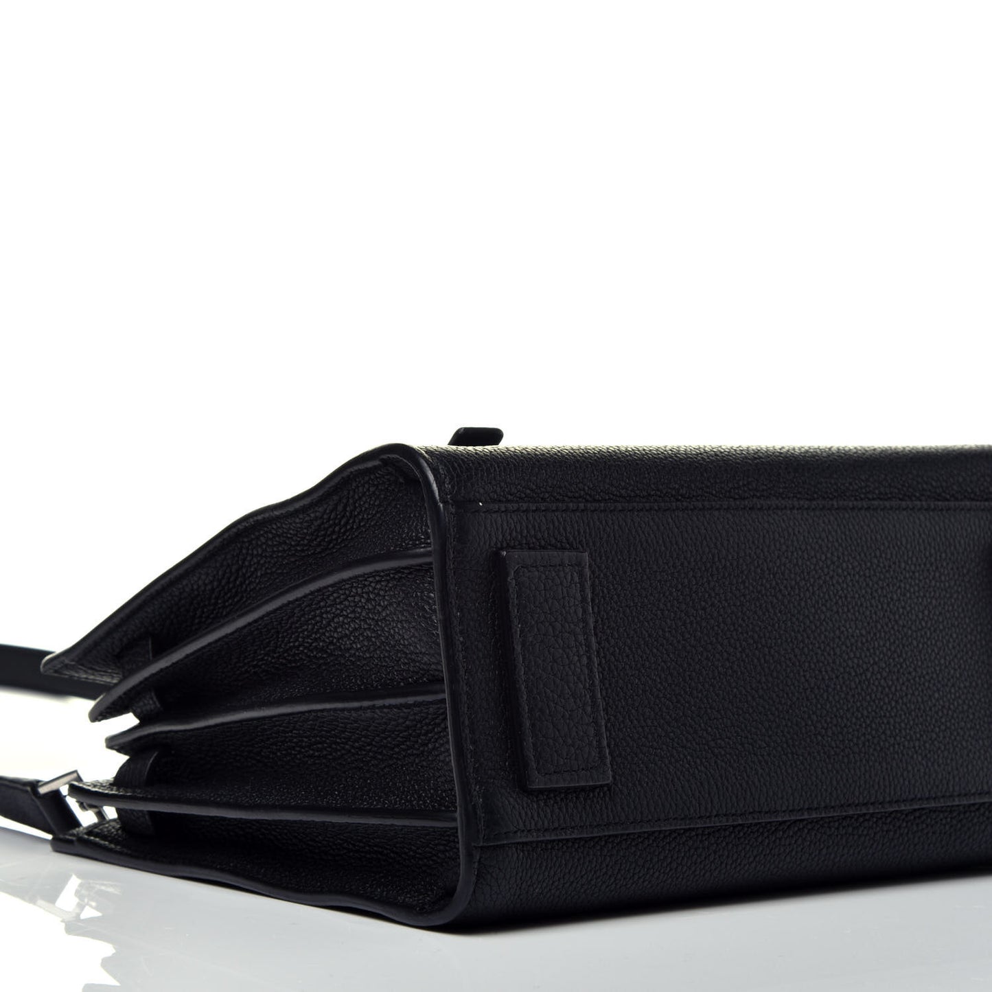 Grained Calfskin Baby Sac De Jour Souple Black