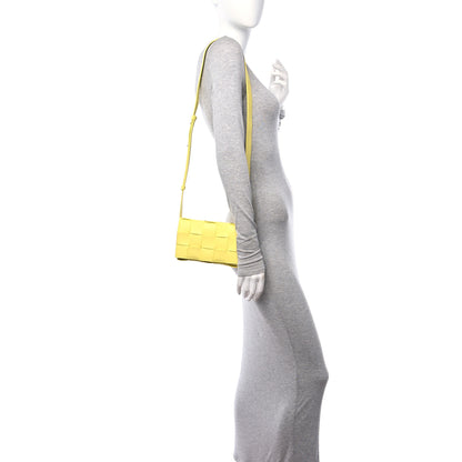 Bottega Veneta Lambskin Maxi Intreccio Small Cassette Crossbody Bag Sherbert 2 of 9