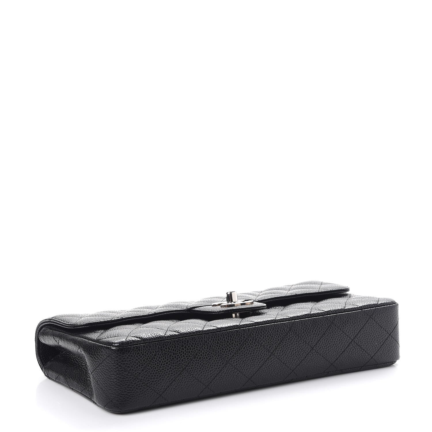 Chanel Caviar Quilted East West Flap Bijoux Chain Black 5 of 9