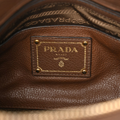 Prada Vitello Daino Shoulder Bag Tabacco 6 of 10