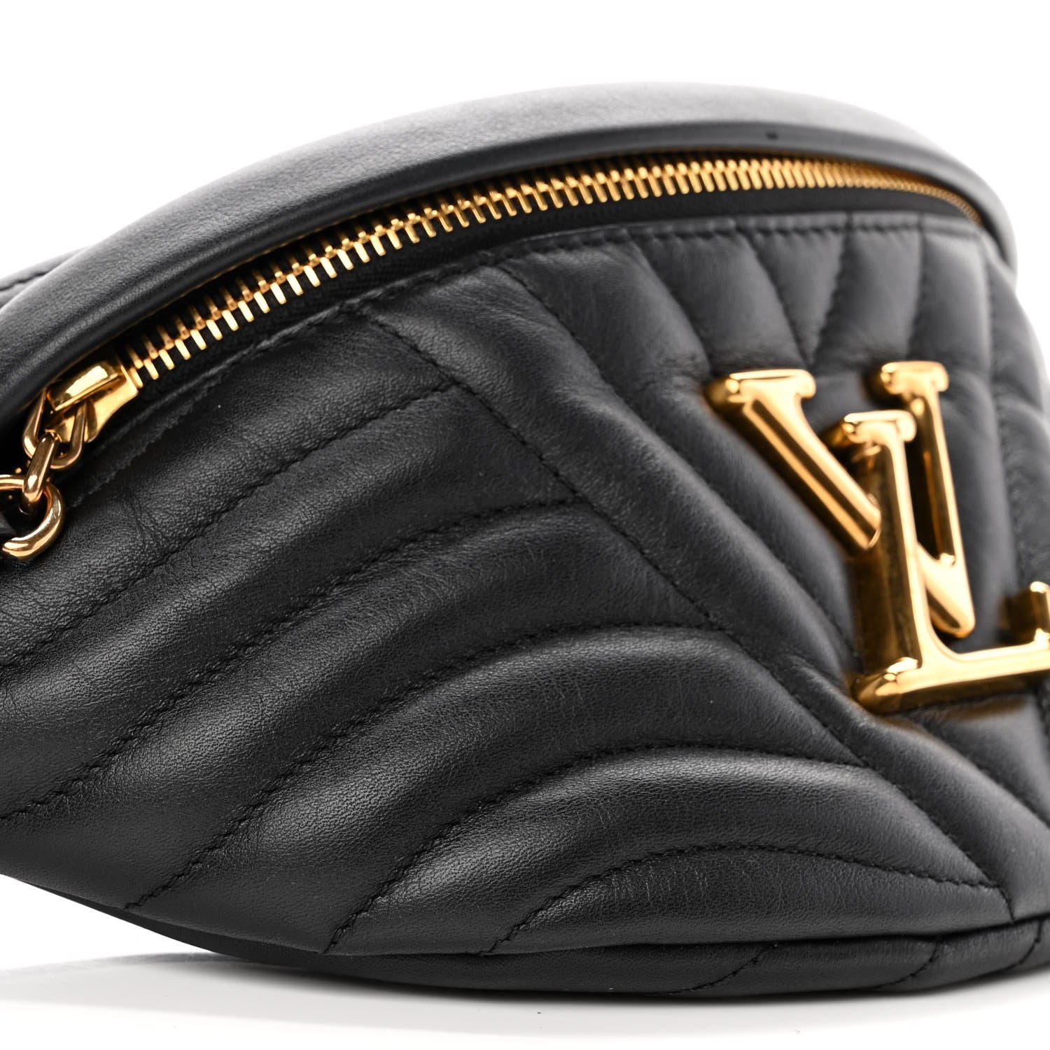 Louis Vuitton Calfskin Quilted New Wave Bumbag Black 8 of 9