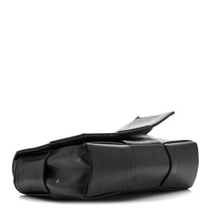Bottega Veneta Paper Calfskin Maxi Intreccio Extra Mini Cassette Crossbody Bag Black 4 of 15