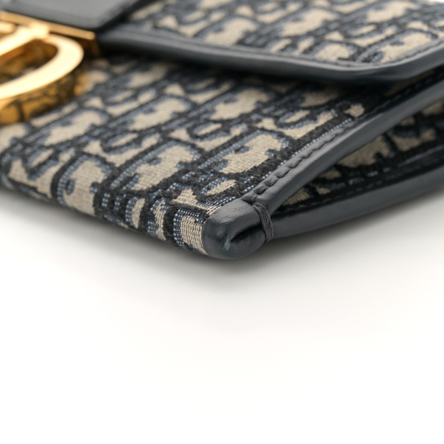 Christian Dior Oblique 30 Montaigne Chain Pouch Blue 10 of 12
