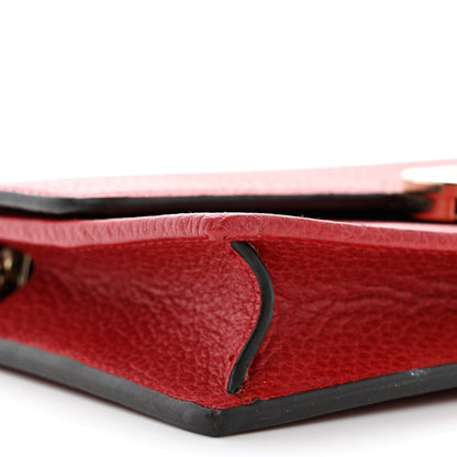 Gucci Dollar Calfskin Interlocking G Chain Wallet Red 10 of 12