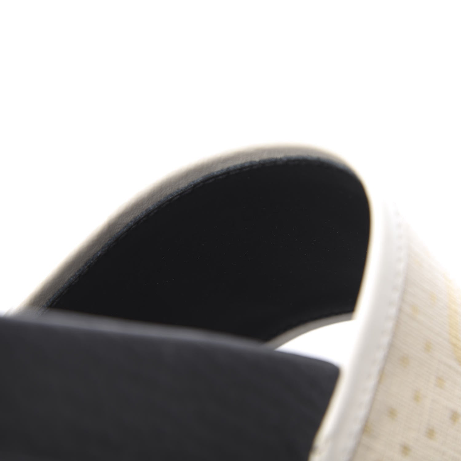 Gucci X SEGA Supreme Canvas GUCCY Stars Womens Slide Sandals 36 Mystic White Gold 9 of 11