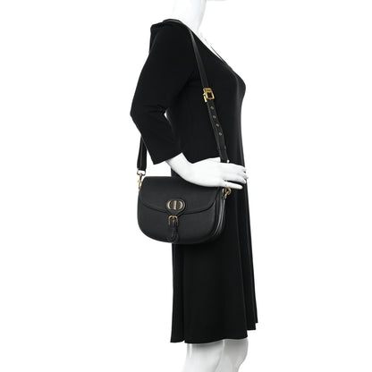 Christian Dior Grained Calfskin Medium Bobby Flap Black 2 of 9